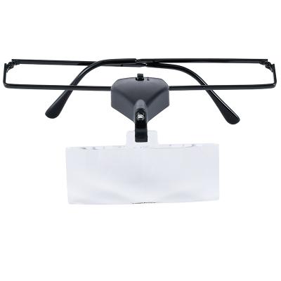 China High Quality Acrylic Lens Fashion Head Mounted Head Banded Magnifier Loupes Glass With LED for sale