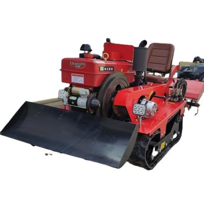 China Rotary Crawler Track Machine Factory Direct Sale Factory Direct Tiller Cultivator Price for sale