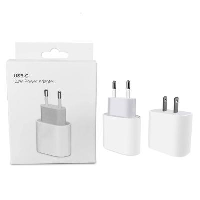 China 9V2.22A Type Mobile Phone PD 3.0 USB C Fast Charging Wall Charger Adapters US/EU/C Power Plug 20W For iPhone 13 pro max for sale