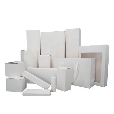 China Customized Recyclable Cosmetic Packaging Card Box Inner White Folding Carton, Ordinary Small White Box for sale