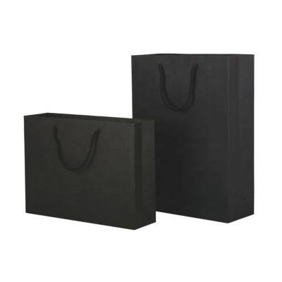 China Recycled Materials Printed Logo Portable Paper Bag Customization for sale