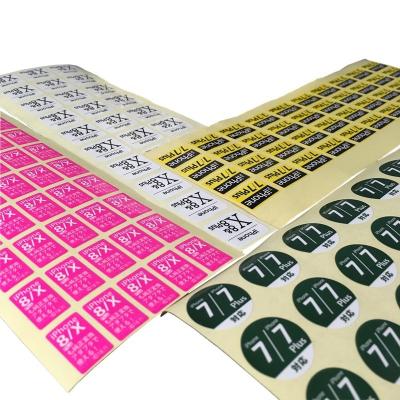 China Scratch-off Customized Self Adhesive Label Surface Waterproof Milky White PVC Sticker Frosted Outdoor Transparent Tan Sticker for sale