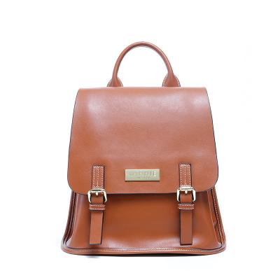 China Fashion Bag A Custom Luxury Backpack Logo Ladies Backpack Custom Designer Backpack Fashion Wax Cowhide Dos Mochilas De Cuero Para Mujer for sale