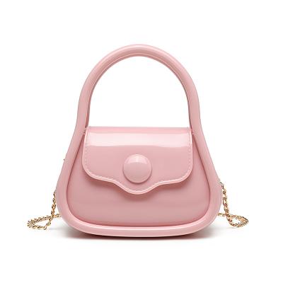 China Cute Ladies Jelly Bags Fashion Sling Shoulder Messenger Bag Plastic Women Fashion Wholesale Products Inspired Designer Mini Handbags for sale