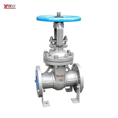 China Safe and Durable High Quality High Temperature Rising Stem ANSI 150LB 300LB 304 316 JIS 10K-20K 1.6mp WCB Metal Seated Manual Flanged Gate Valve for sale