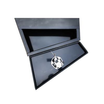 China Truck Storage OEM Flat Plate Aluminum Tool Box Under Tray Trailer Lock Storage Ute Box For Truck for sale