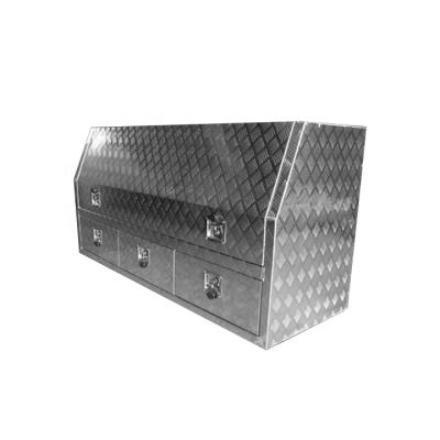 China Truck Storage Aluminum Tool Box 1700x600x850 with 3 Drawers for sale