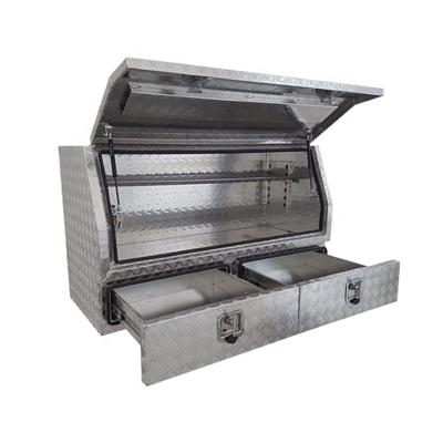 China Aluminum Truck Storage Side Opening Heavy Duty Aluminum Tool Box for sale