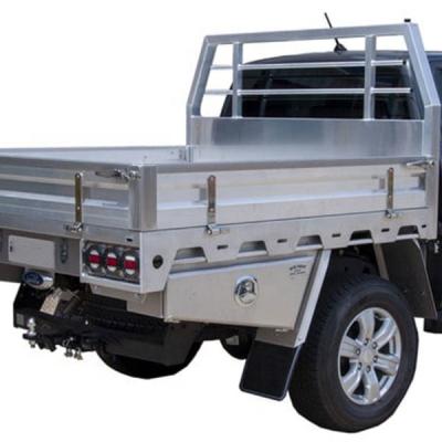 China Shockpoof customized pick aluminum up truck bed body with powder coating aluminum ute bed for truck for sale