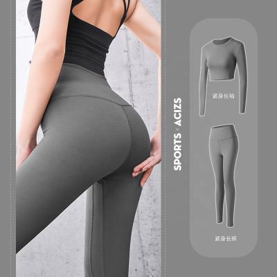 China 2022 Ladies Female Women's Activewear Breathable Seamless Fitness Clothing Gym Wear Workout Clothing Yoga Set Sportswear For Women for sale