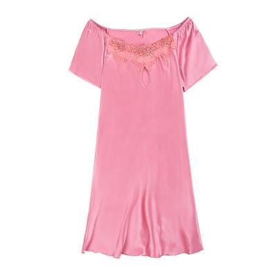 China Designer Sleepwear Wholesale QUICK DRY Summer Women's Night Dresses For Women Pajamas Silk Satin Baby - Doll Lace Pajamas Set Women for sale