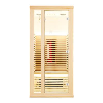 China Computer control panel sauna room far infrared dry sauna room for 1 person for sale