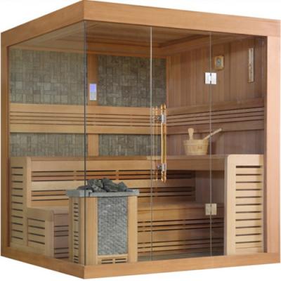 China Hot Steam Sauna Finland Computer Control Panel New Product Wet Sauna With Lava Stone Can Be Customized for sale