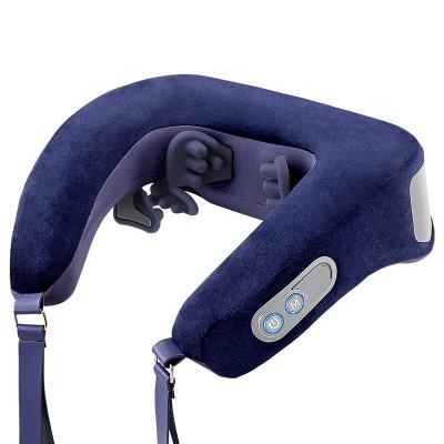 China Portable Factory Wholesale Price Drop Shipping Supported Rechargeable Battery Intensity Adjustable Intelligence Mechanism Neck Massager for sale