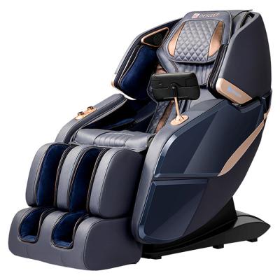 China Automatic Body Scan Detection Advanced Technology Intelliance Double 4D Mechanism Roller System Dual-core SL Track Air compression Luxury 4D Massage Chair for sale