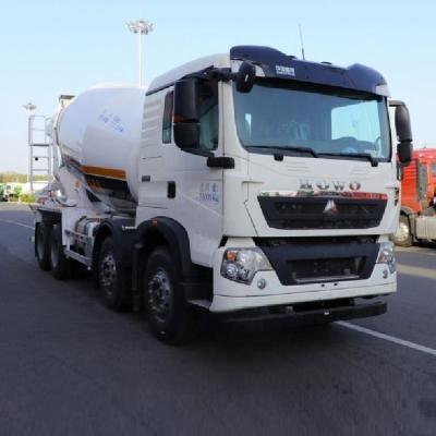 Chine Boutique 340HP HOWO T5G 8X4 7,7 Carré camion de mélange de béton pour les marchés de pays à vendre