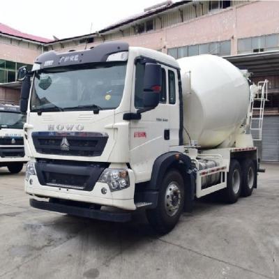 China Manufacturing Plant HOWO T5G 340 Horsepower 6X4 5.99 Square Concrete Mixer Truck for sale