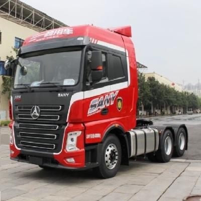 China Fuel Tank 700L Alloy Aluminum Trinity Heavy Truck 500 HP 6X4 Tractor Truck at a Bargain for sale