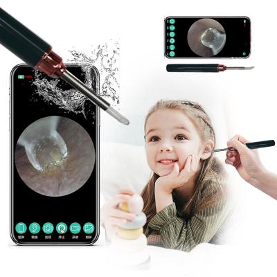 China 2021 Ear Wax Removal Endoscope Ear Picks Wireless Wifi Ear Smart Waterproof Obvious Pick Spoon Cleaner Tool With Camera Sensor R1 for sale