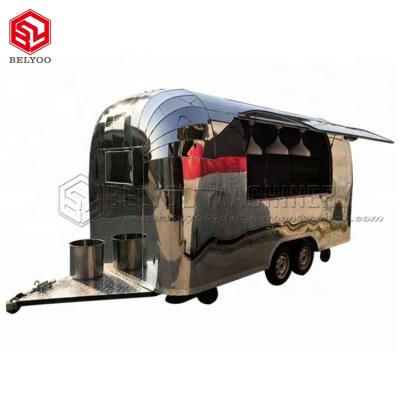 China Mobile Food Truck Mobile Food Truck Mobile Food Truck Food Cart Restaurant Hot Dog Bar Kitchen Trailer Commercial Supply Trailer for sale