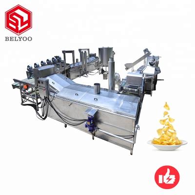 China High efficiency layups delicious potato chips production line french fries royce chocolate hives fry machine for sale