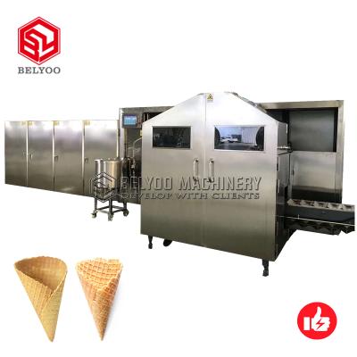 China Full Automatic Energy Saving Ice Cream Cone Wafer Production Line Sugar Cone Baking Machine Ice for sale