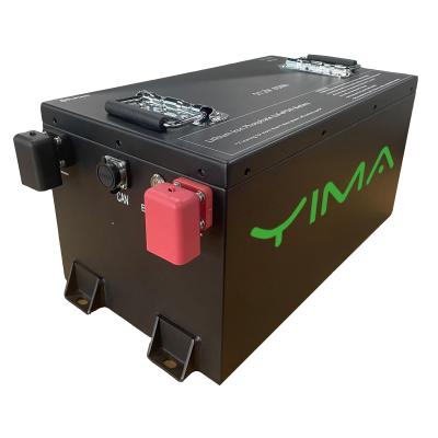 Chine 51.2volt 65Ah Golf voiture batterie au lithium Golf chariot batterie au lithium avec chargeur BMS à vendre