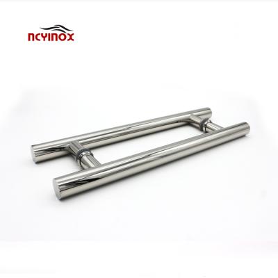 China Modern 304 Stainless Steel Ladder Style Back To Pull Back Handle Modern Glass Sliding Door Handle for sale