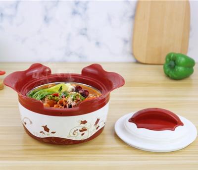 China 4pcs magnolia flower pot 410 stainless steel casserole hot pot set with lid cover for sale