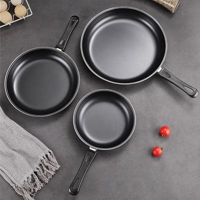 China Wholesale TOP Seller 9-Inch Cooking Pot Non Stick Fry Pan Cookware Cast Iron Frying Pans With Anti-Heat Handle for sale