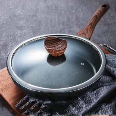 China Hot Sale Cookware Marble Coating Fry Pan Die-cast Aluminum 28cm Non Stick Frying Pan Ollas Fry Pan for sale