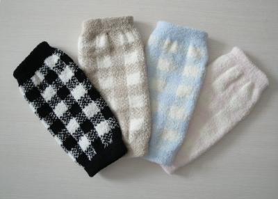 China Warm Argyle Long Knitted Arm Warmer Fingerless Gloves With Hand Link For Girls for sale