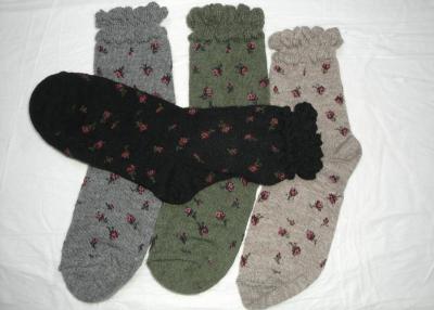 China Fashion Colorful Angora Wool Socks Single Needle For Girls for sale