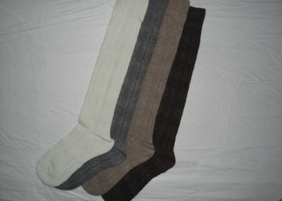 China Long Cotton Wool Socks , Soft Warm Knee High Socks For Ladies for sale