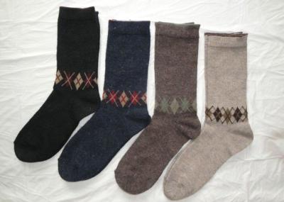 China   Anti Slip Soft   Mens Wool Socks With Fashionable Jacquard  For Sports for sale