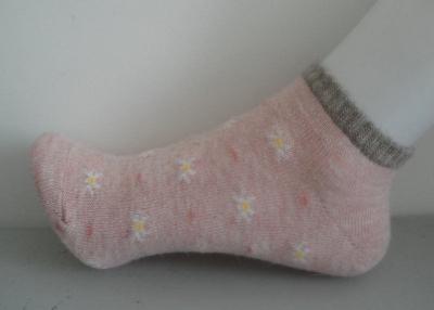 China Jacquard Short Fleece Socks For Girls , Angora Wool Socks Soft Winter for sale