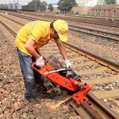 China Construction worksÂ   Gasoline Driven Track Rails Cutter For Sale Gasoline Engine Rail Cutting Machine For Railway for sale