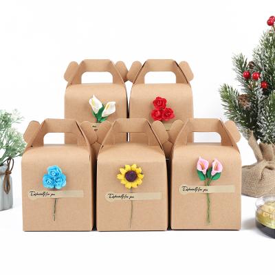 China Creative Biodegradable Apple Box Wrapping Paper Peace Fruit Prapping Christmas Gift Bag Gift Packaging Box for sale