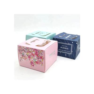 China Recycled Materials Cupcake Printed Magnetic Template Take Out Boxes Paper Wedding Cake Boxes Packaging for sale