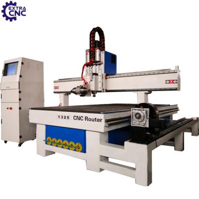 China 3D Hotels Wood Router 4 Axis 1325 Axis Wood Carving Machinery With Rotary Spindle For Furniture Legs Wood CNC Router 4 Axis Precio for sale