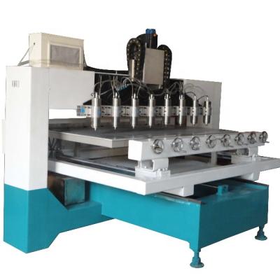 China 4 Axis 3d Woodworking Prices China Hotels Wood Cnc Router Multi Head Rotary Router Machine 8 Heads CNC Router for sale