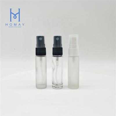 China Hot Sale 10ml Clear Cosmetic Glass Perfume Spray Bottle With Spray Pump for sale