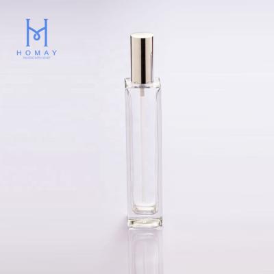 China Personal Care Hot Selling 100ml Square Shape Glass Perfume Bottles for sale