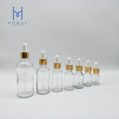 China Personal Care Full Series Hot Selling Dropper Available Clear Bottle For Essential Oil for sale