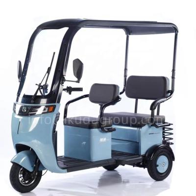 China Passenger 2.2m Length Electric Taxi Tricycle Passenger Electric Mobility Tricycle With Roof for sale