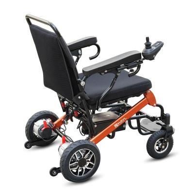 China Aluminum Alloy Power Wheelchair Brushless Lightweight Portable Wheelchair For Handicapped for sale