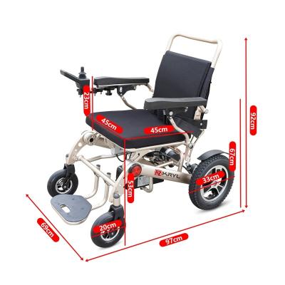 China Aluminum alloy aluminum wheelchair with special design widely used durable compact electric foldable lightweight wheelchair for sale