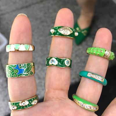 China New Design TRENDY Vintage Rings Set Colors Fashion Finger Ring Women Jewelry For Women Girl Party Gift for sale