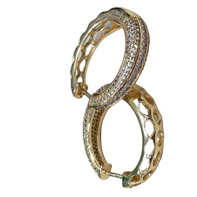 China Latest Design Fashion TRENDY Gold Plated Hoop Earrings Jewelry For Girl Women For Gift Party Wedding for sale