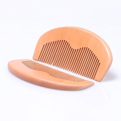 China Beard Grooming Hot Sale Fine Teeth Anti Static Comb Man Wooden Beard Comb for sale